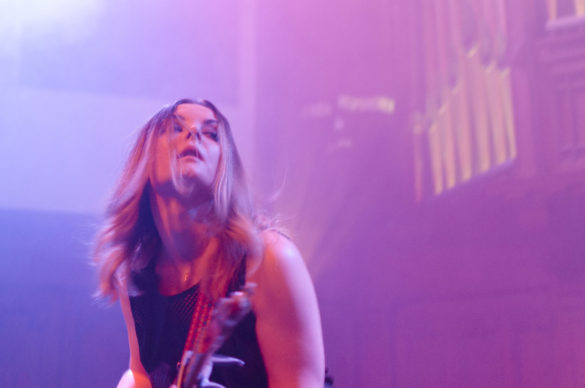 Honeyblood on stage at Saint Luke's in Glasgow on 8 December 2016