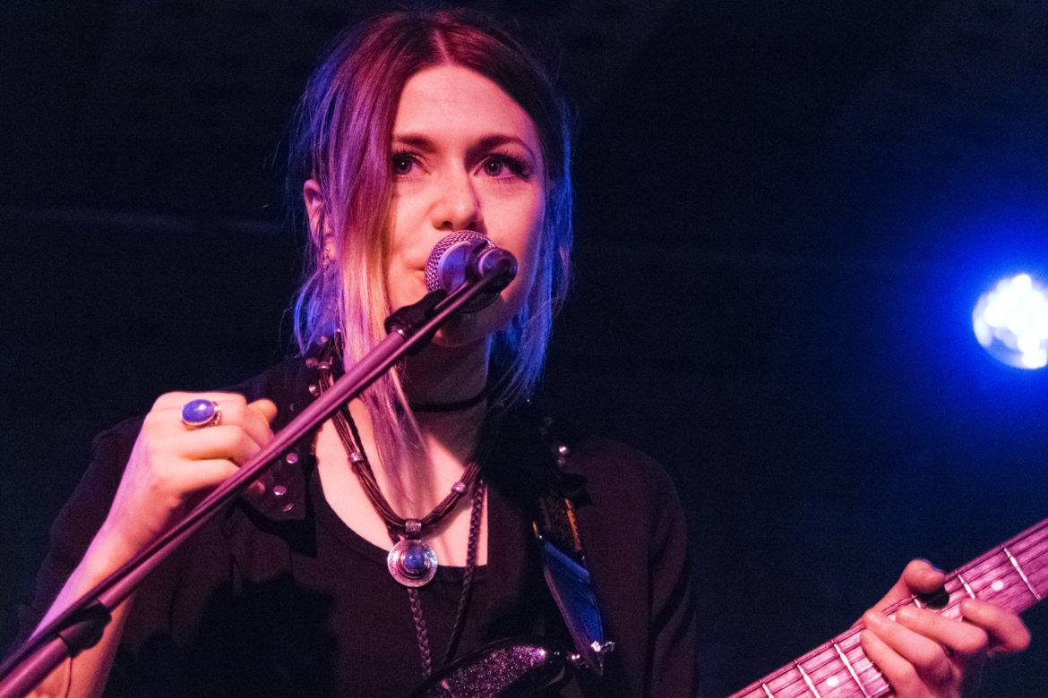 Larkin Poe on stage at Stereo in Glasgow on 22 May 2016