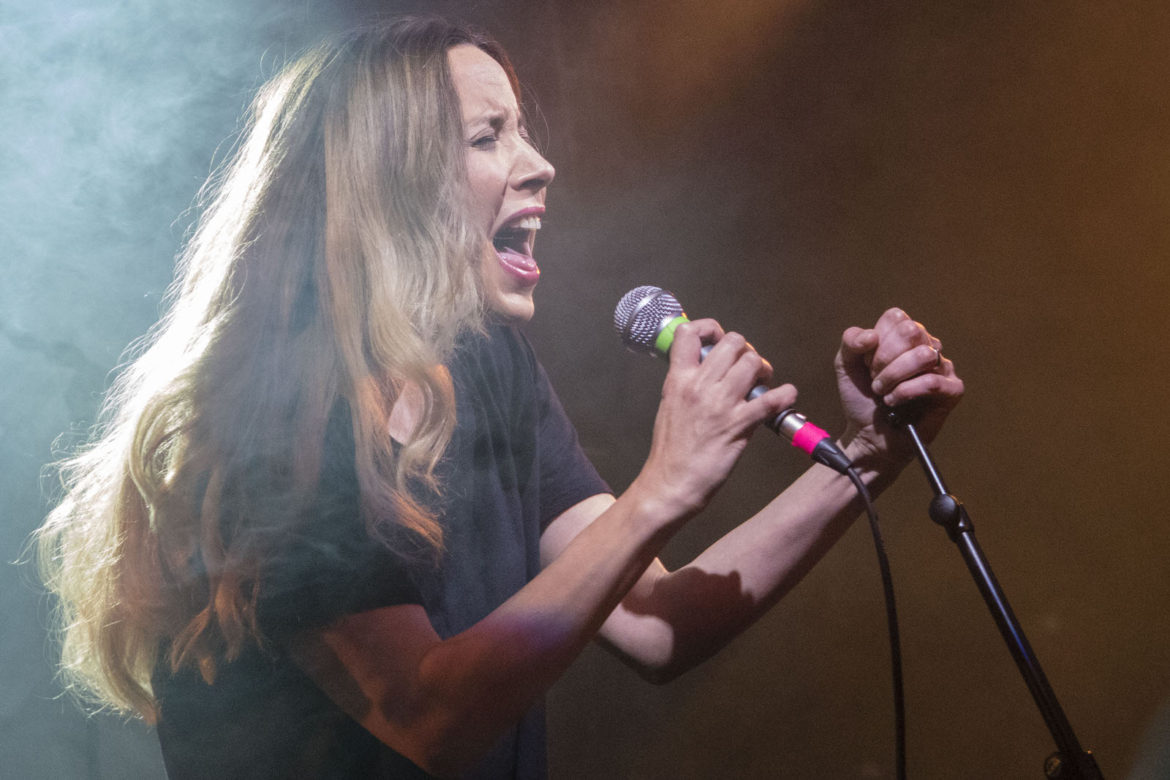 Nerina Pallot on stage at the Scala in London on 17 September 2015