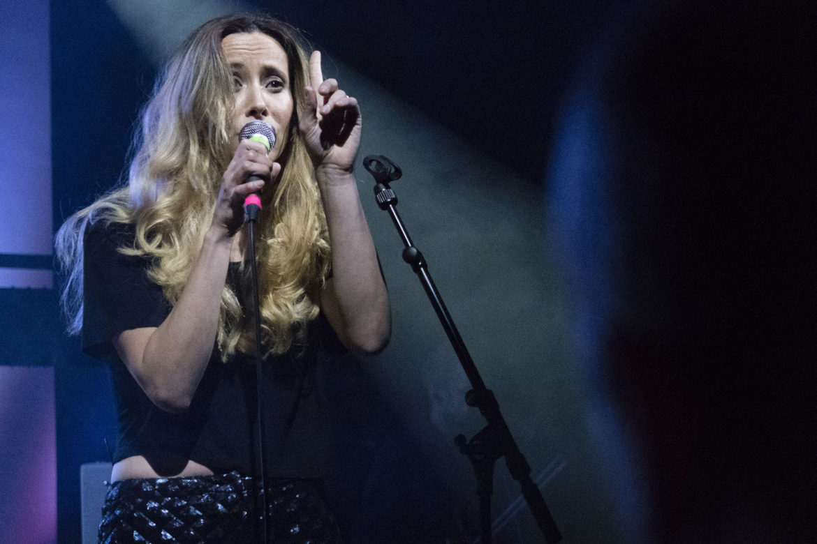 Nerina Pallot on stage at the Scala in London on 17 September 2015