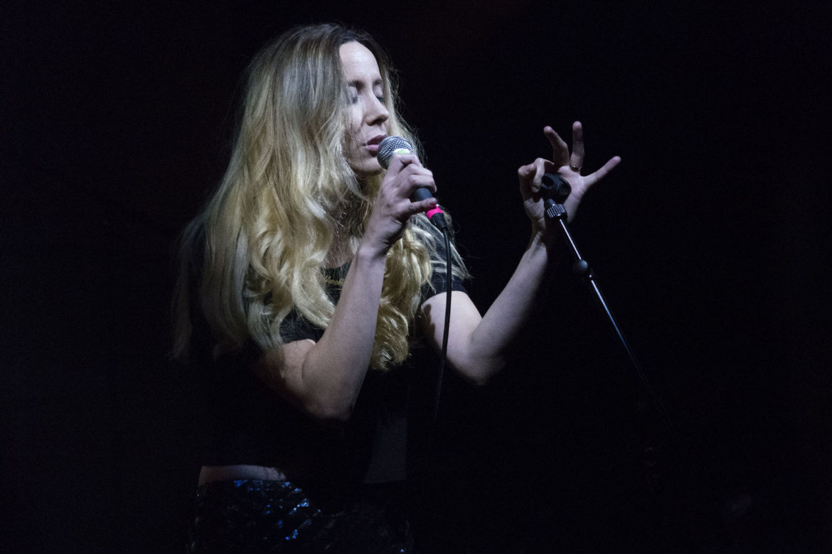 Nerina Pallot on stage at the Scala in London on 17 September 2015