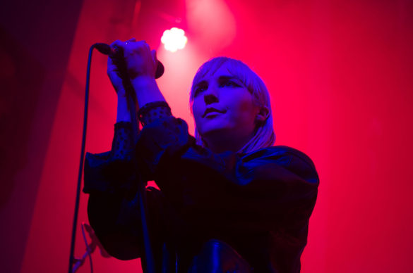 PINS on stage at Saint Luke's in Glasgow on 8 December 2016