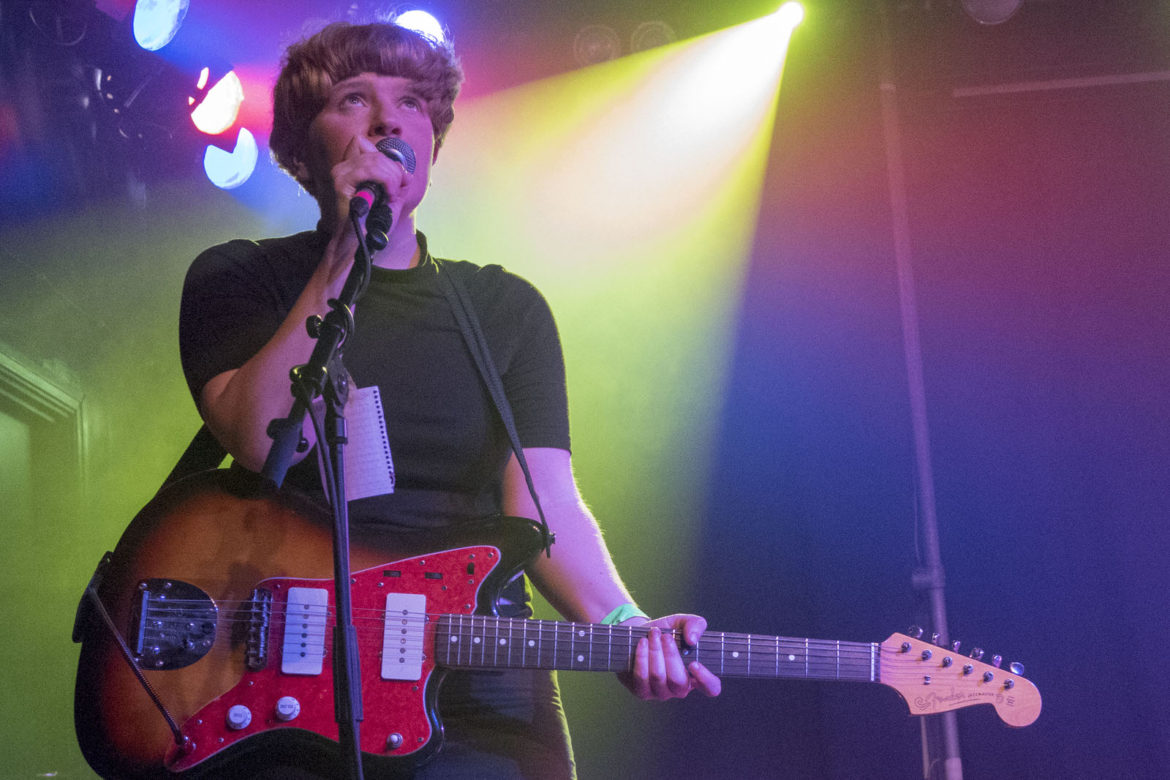 Joanna Gruesome on stage at the Scala in London on 22 September 2015