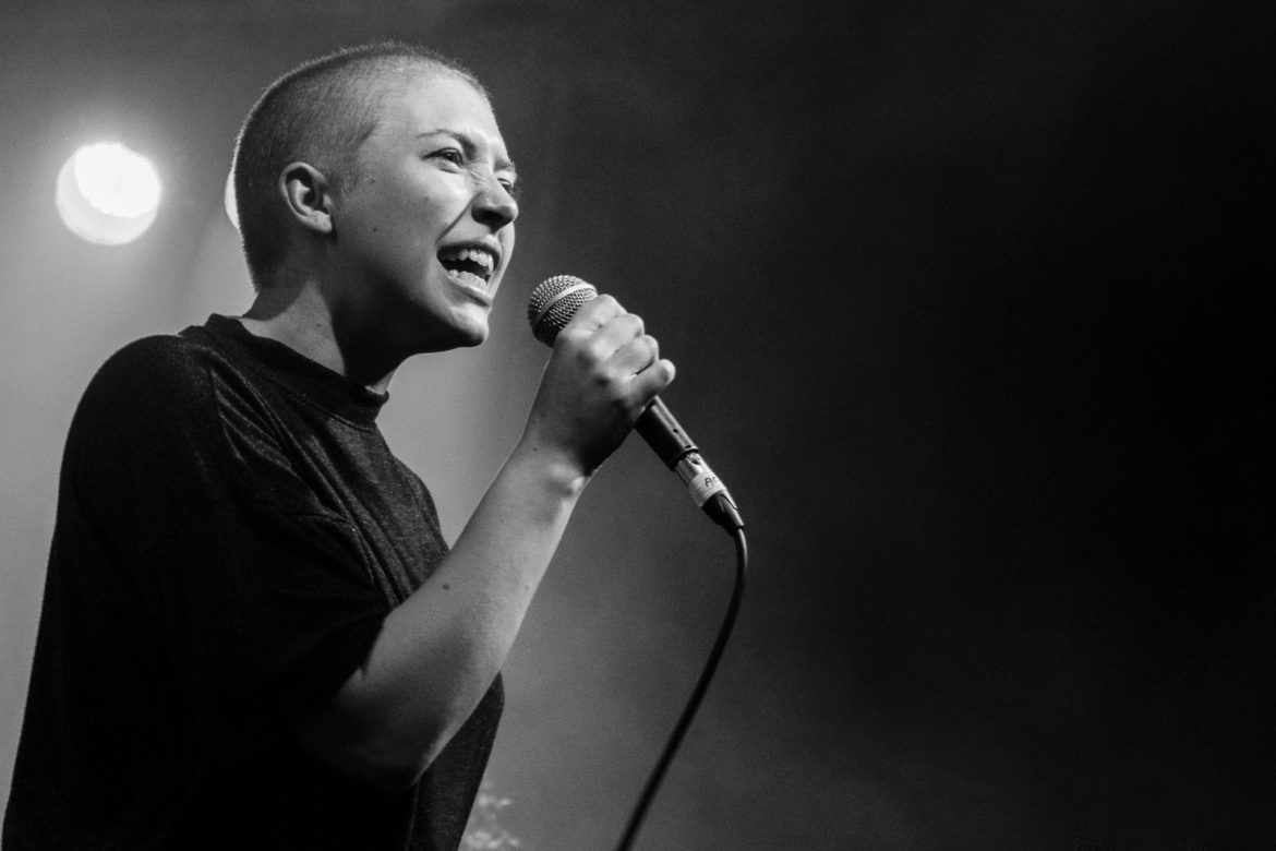 Joanna Gruesome on stage at the Scala in London on 22 September 2015