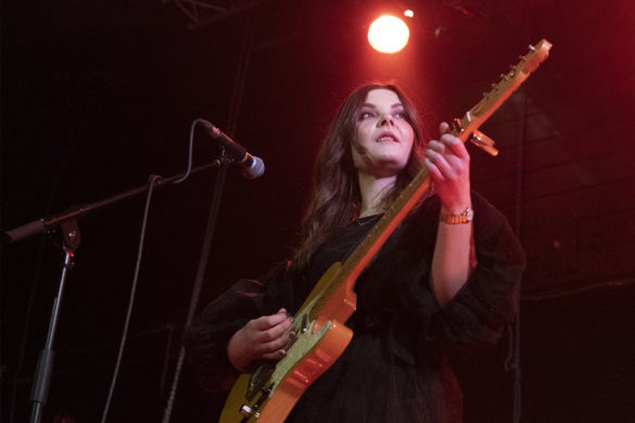 Honeyblood on stage at the Glasgow QMU on 24 October 2019